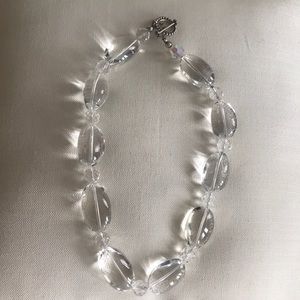Marise Natural Stone Quartz Necklace Silver Buckle
